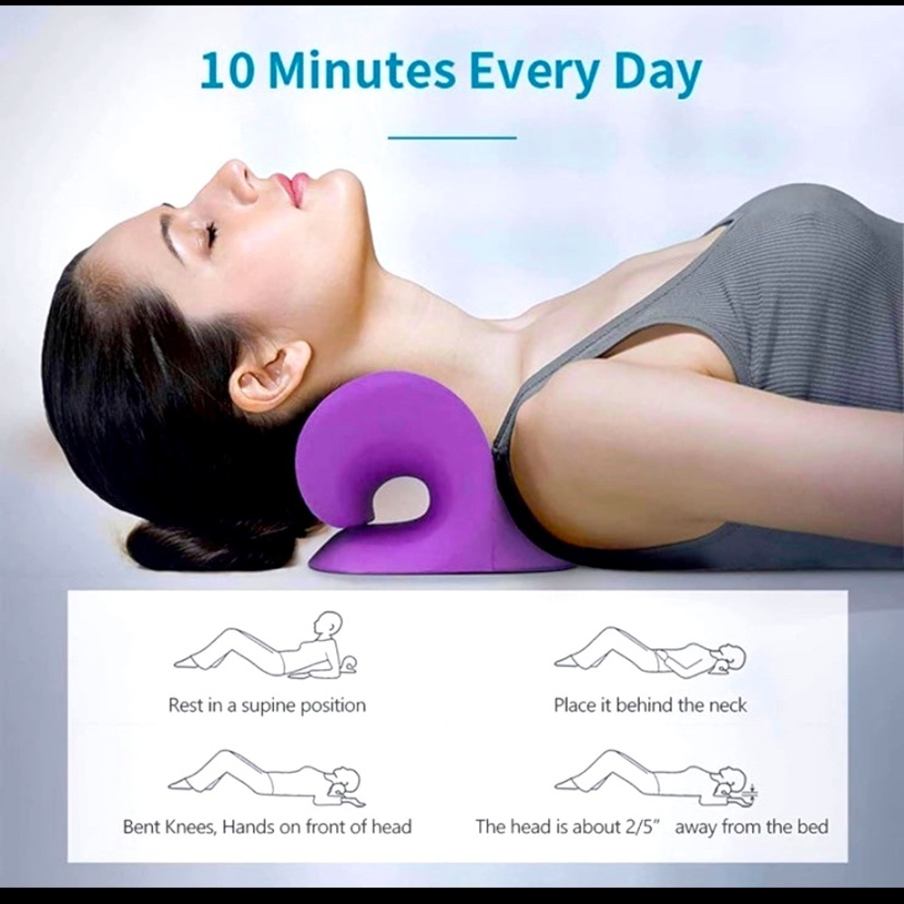 Neck and Shoulder Relaxer, Cervical Traction Device for TMJ Pain Relief
